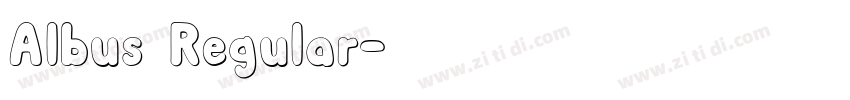 Albus Regular字体转换